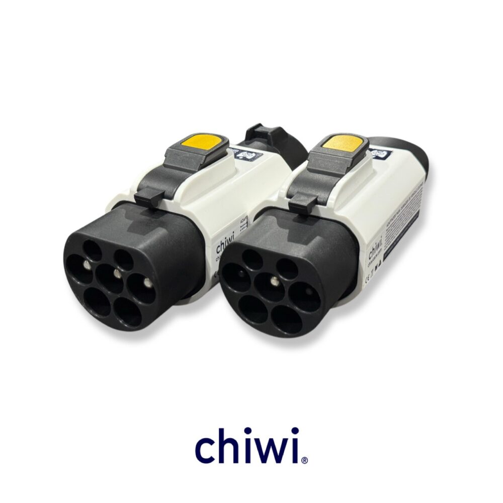 Dúo de Adaptadores para Cargadores J1772 y NACS (Tesla) a Auto GB/T